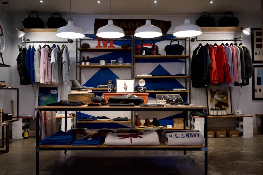 Curated retail store interior